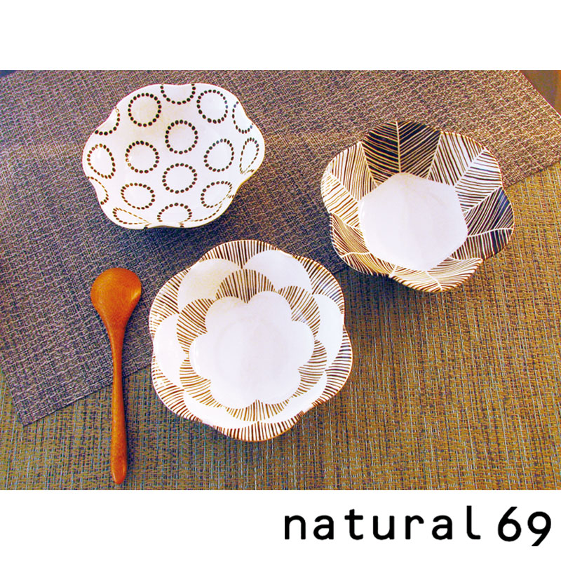 natural69-粉引釉 六角壓花小碗-130*H40mm